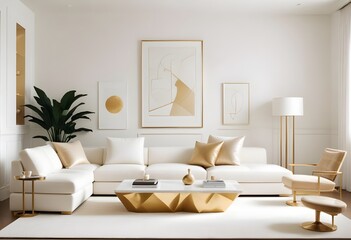 Photo interior modern design room 3d illustration