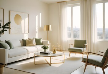 Photo interior modern design room 3d illustration