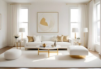 Photo interior modern design room 3d illustration