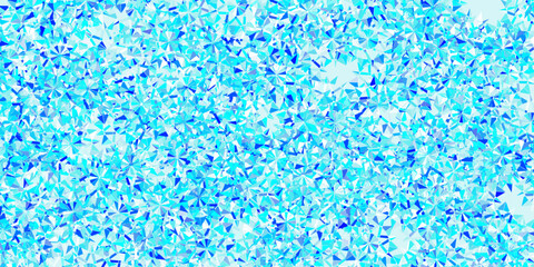 Light blue vector texture with bright snowflakes.