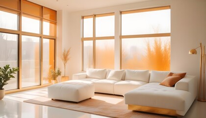 Photo interior modern design room 3d illustration