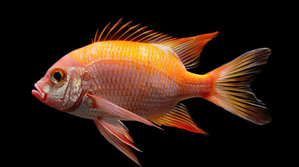 Fototapeta premium fish isolated on black