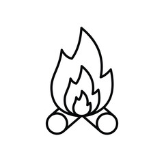 Bonfire vector icon