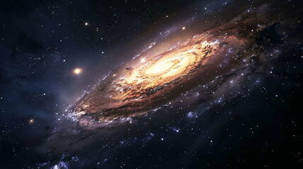 Obraz premium space galaxy in the space