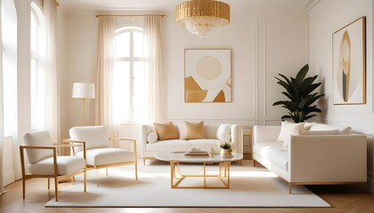 Fototapeta premium Photo interior modern design room 3d illustration