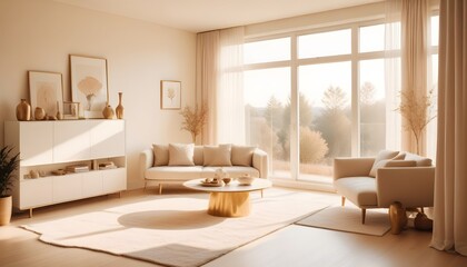 Fototapeta premium Photo interior modern design room 3d illustration