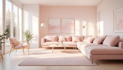 Photo interior modern design room 3d illustration