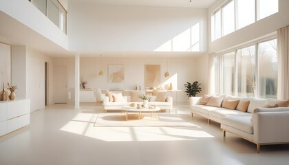 Fototapeta premium Photo interior modern design room 3d illustration