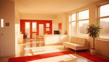 Photo interior modern design room 3d illustration