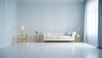 Photo interior modern design room 3d illustration