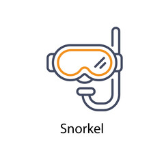 Snorkel vector icon