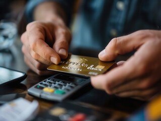 Fototapeta premium Convenient Payment Method. Modern hotel booking and payment concept