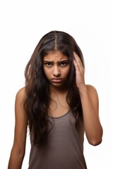 Fototapeta premium Young indian girl portrait adult photo.