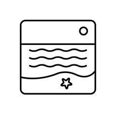 Beach vector icon