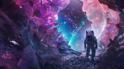 Space Explorer Finds Ancient Astronaut in Crystal Tomb