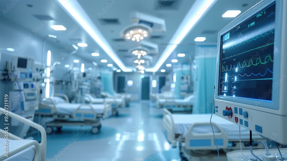 Aufkleber smart medical devices monitoring patient health in realtime. generative ai.