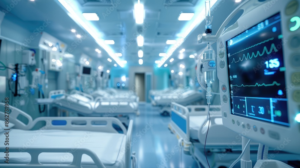 Aufkleber smart medical devices monitoring patient health in realtime. generative ai.