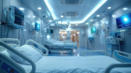 Smart medical devices monitoring patient health in realtime. Generative AI.