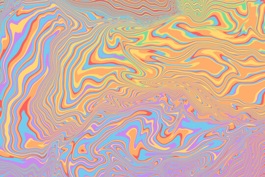 Multicolored psychedelic wavy backgrounds for creative projects