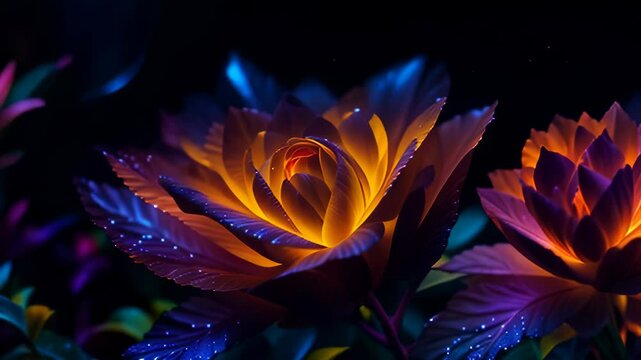 Beautiful background with glowing colors