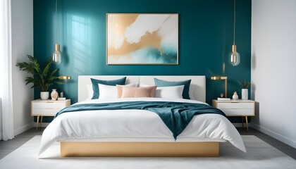 Photo interior modern design room 3d illustration