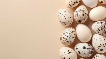 Obraz premium Speckled Quail Eggs