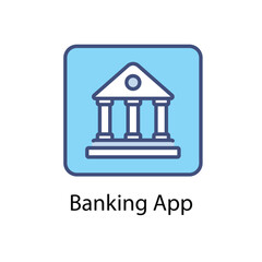 Banking App vector icon