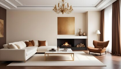 Photo interior modern design room 3d illustration