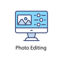 Photo Editing vector icon