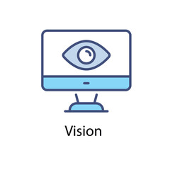 Vision vector icon 