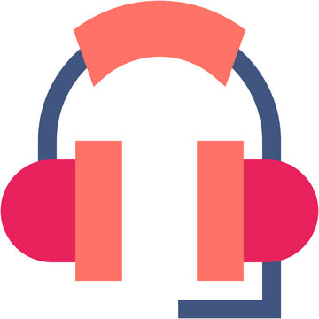 recommend clip art: Vector Icon headphone, customer support, audio headset, call center, customer support
