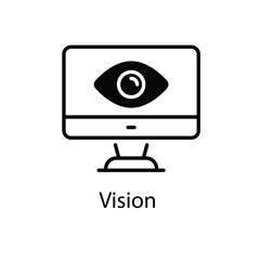 Vision vector icon 