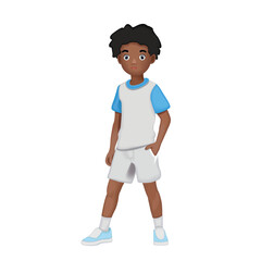 boy in shorts schoolboy athlete teenager 3D. Icons 3d realistic render vector object. 3d, trendy, teenager, student, boy, person, schoolboy, young, model, smart, teenage
