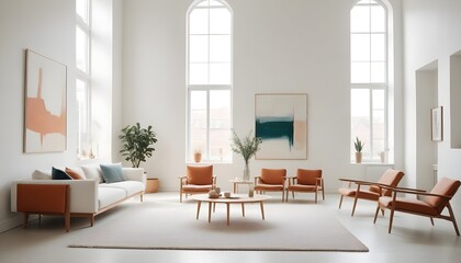 Photo interior modern design room 3d illustration