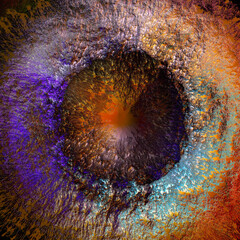 Colorful Holographic Iridescent Organic Fractal Background Texture
