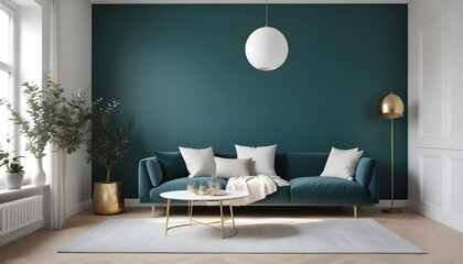 Photo interior modern design room 3d illustration