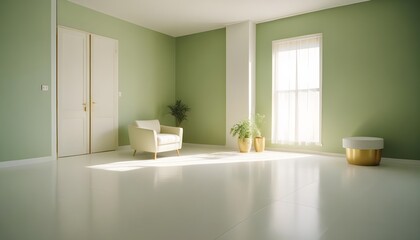 Photo interior modern design room 3d illustration