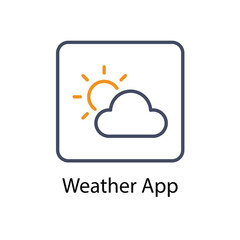 Weather App vector icon