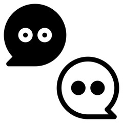 speech, comment, dialogue, communication, chat box Icon