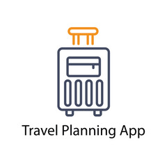 Travel Planning App vector icon