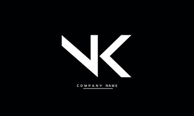 Fototapeta premium NK, KN, N, K Abstract Letters Logo Monogram
