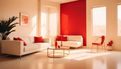 Photo interior modern design room 3d illustration
