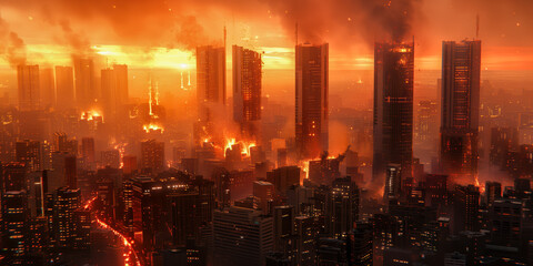 World collapse, doomsday scene