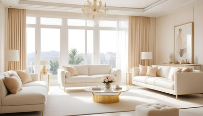 Fototapeta premium Photo interior modern design room 3d illustration