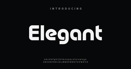 
futuristic Abstract technology  alphabet font. Creative modern bold typography vector Illustration design