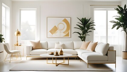Photo interior modern design room 3d illustration