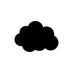 Cloud icon on white background.
