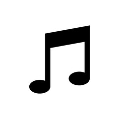 Vector illustration of musical notes on white background