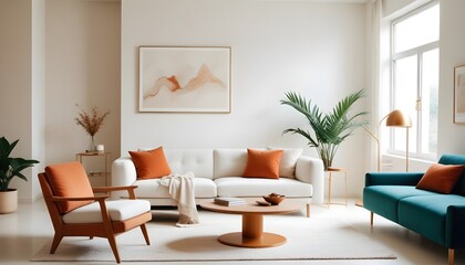 Photo interior modern design room 3d illustration