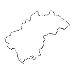 Obraz premium Nizhny Novgorod Oblast map, administrative division of Russia. Vector illustration.